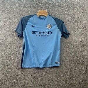 Nike Dri fit etihad Airways Nike Manchester city men’s XL t-shirt 2016 home game